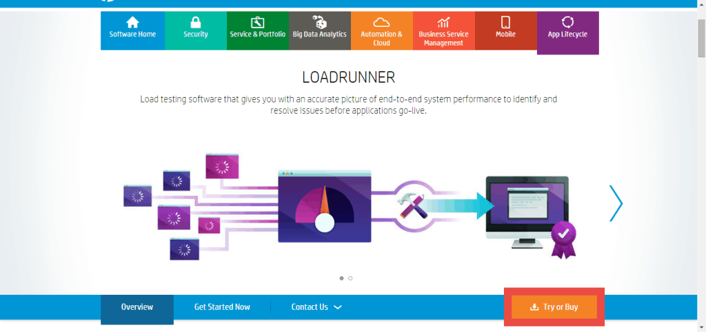 1. Click on Try or Buy as shown in the image