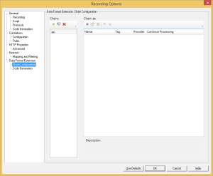 Data Format Extension - Chain Configuration