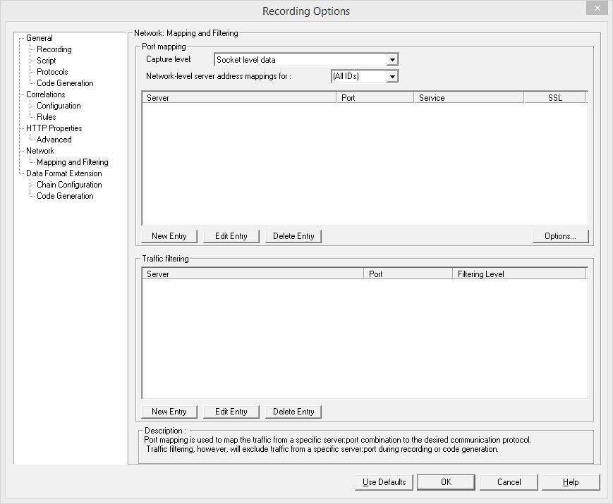 Network - Mapping and Filtering