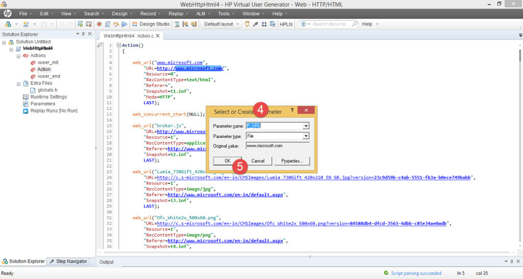 Parameterization in Loadrunner 2
