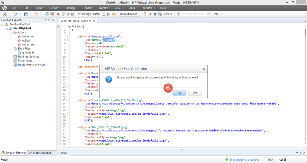Parameterization in Loadrunner 3