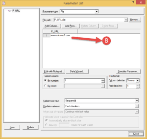 Parameterization in Loadrunner 5