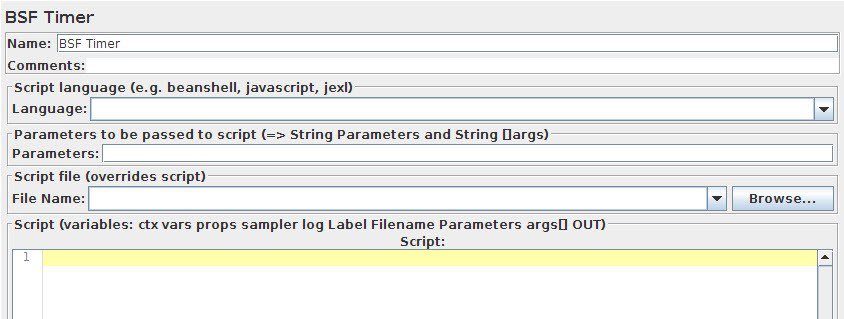 Timers in JMeter - BSF Timer